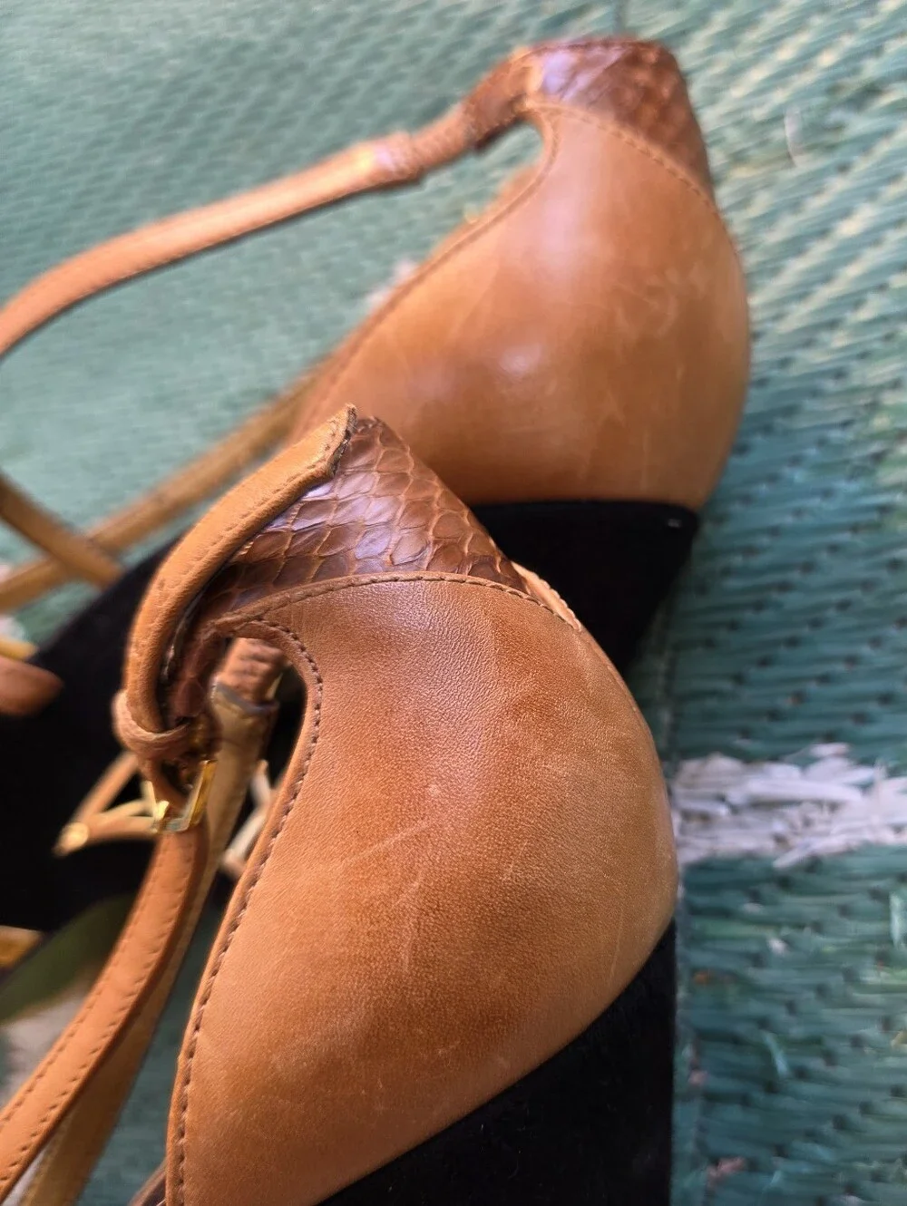 Vintage Sam Edelman Tegan Architectural Platform Heels Size 8